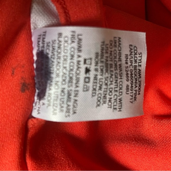 Athletic Works Coral/Bright Orange Sports Bra, 2X (20) - Picture 4 of 4